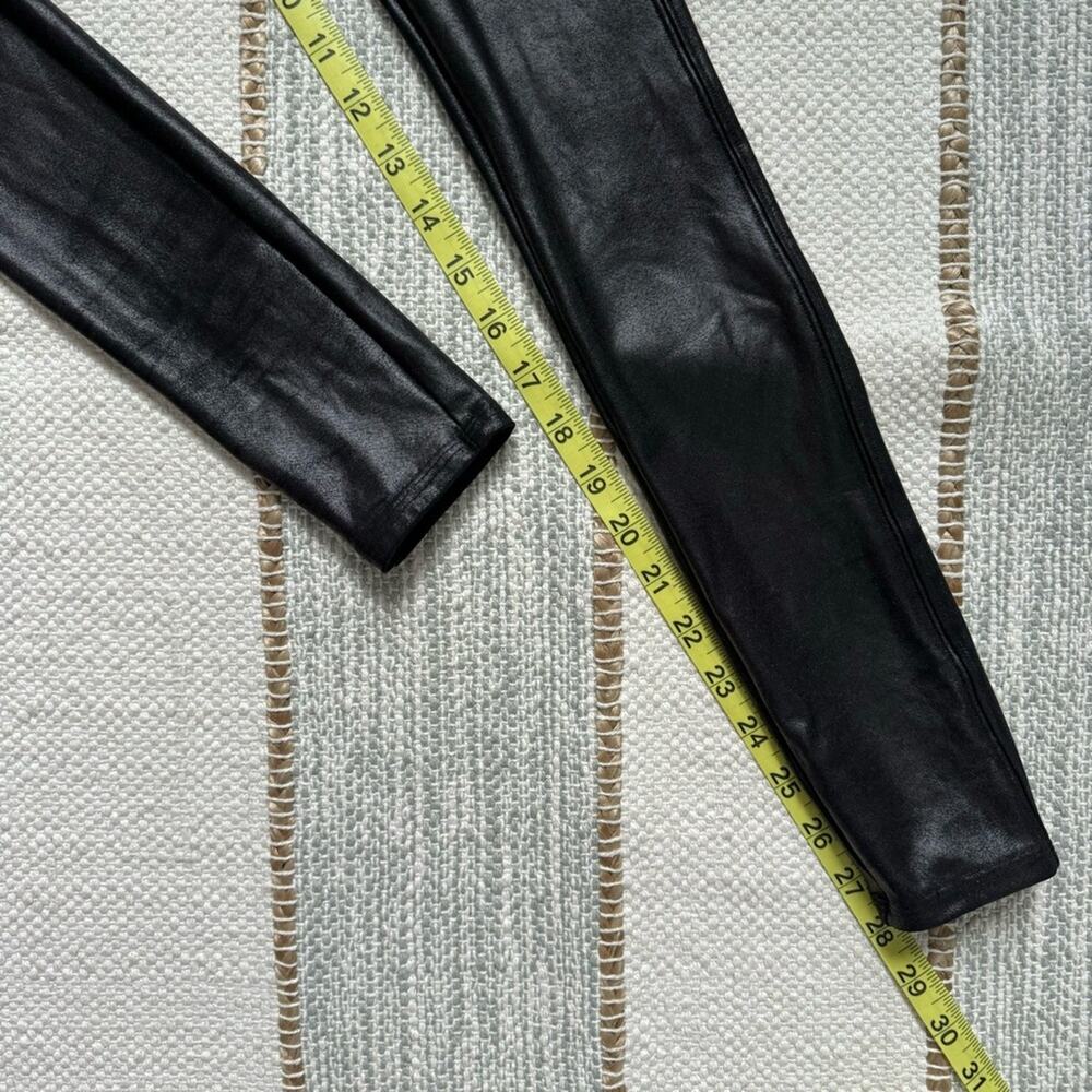 Spanx Faux Leather Black High Rise Faux Leather Leggings Women’s Size XS - Picture 6 of 10